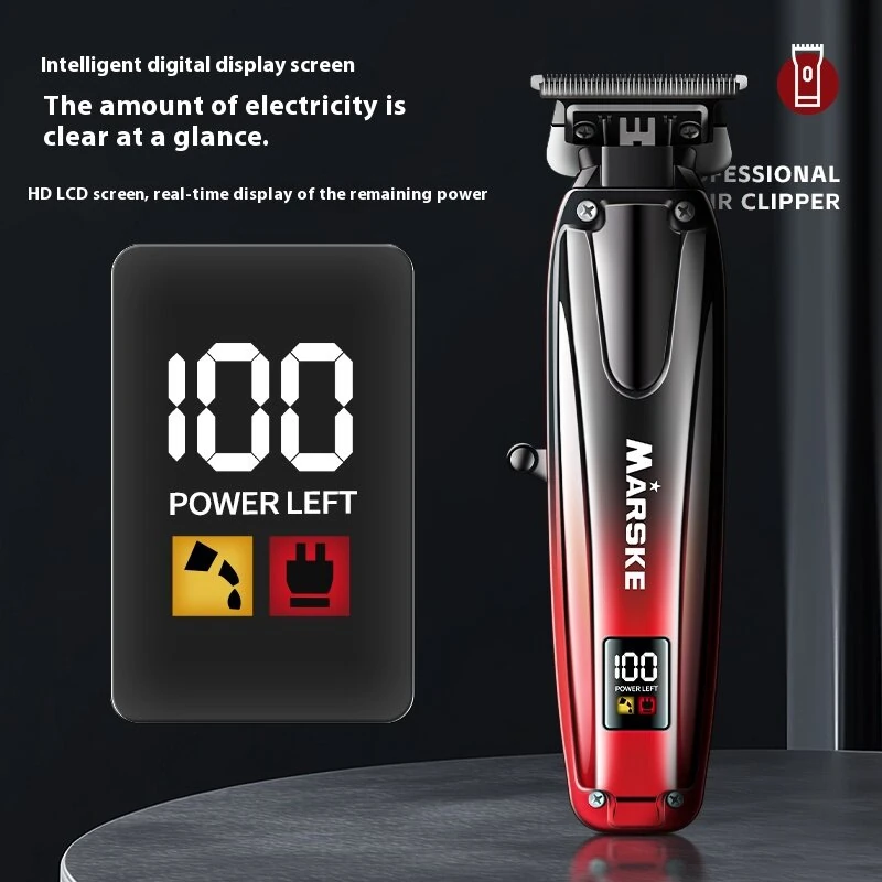 (image for) MARSKE 5053 Professional Electric Hair Clipper With Digital Display Gradient Design Suitable For Haircutting And Bald Styling